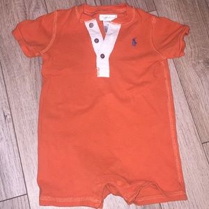 Ralph Lauren button up 9-month outfit